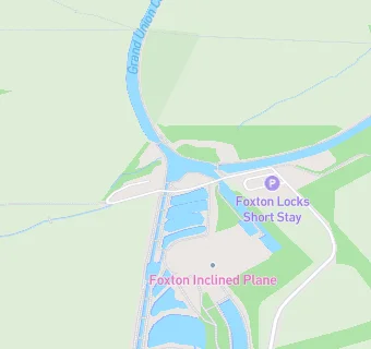 map for Foxton Locks Inn