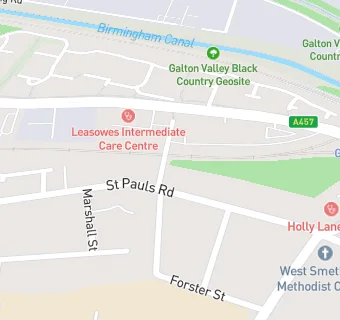 map for Leasowes Intermediate Care Centre