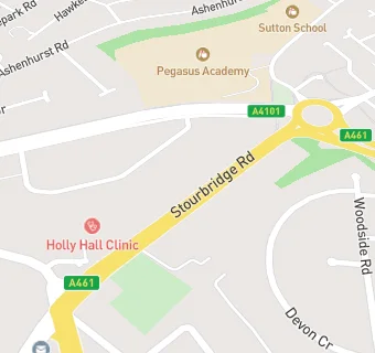 map for Holly Hall Pharmacy