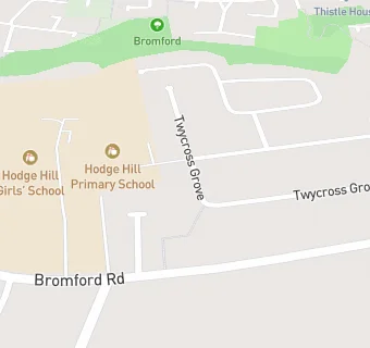 map for Hodge Hill Primary Academy