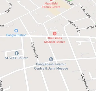 map for Burbury Medical Centre