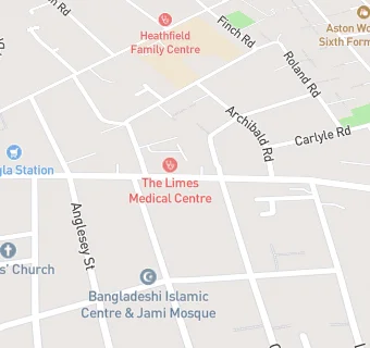 map for Lozells Road Dental Practice