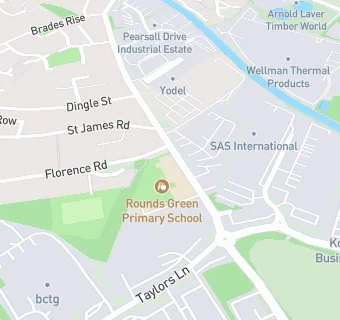 map for Rounds Green Junior School