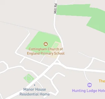 map for Cottingham Church of England School