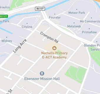 map for Nechells Primary E-ACT Academy