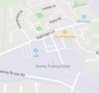 map for Kingswinford Snooker Centre