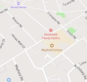 map for Mayfield School