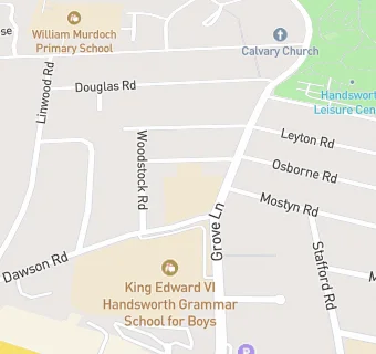 map for Grove Junior School