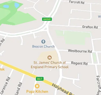 map for St James Church of England Primary School, Handsworth