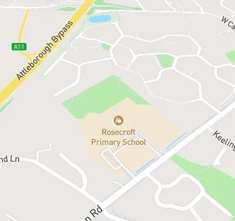 map for Rosecroft Primary School