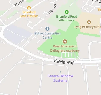 map for West Bromwich Collegiate Academy