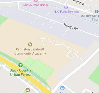 map for Ormiston Sandwell Community Academy