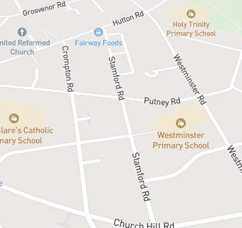 map for Westminster Primary School