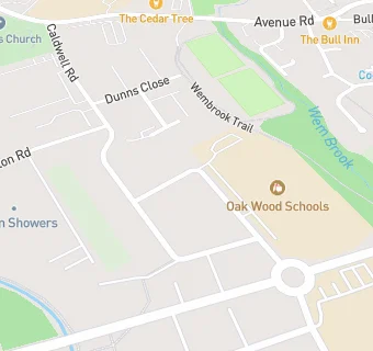 map for Oak Wood Secondary School