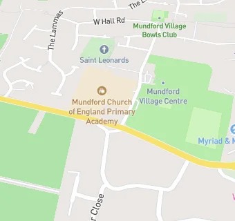 map for Mundford Cricket Club