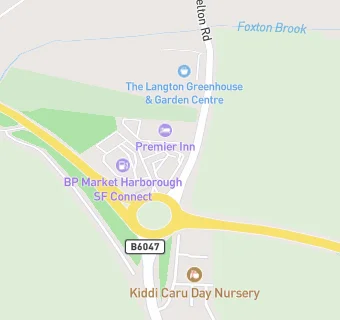 map for BP Market Harborough SF Connect