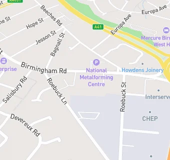 map for Mibsons West Bromwich Ltd