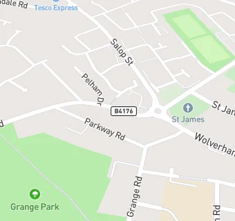 map for Eve Hill Medical Practice