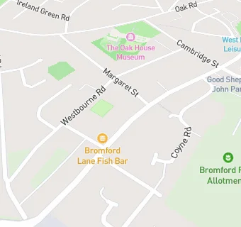 map for Bromford News and Wines Store