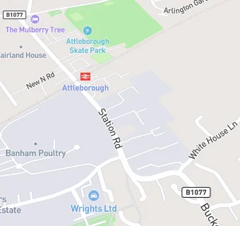 map for Banham Poultry Canteen