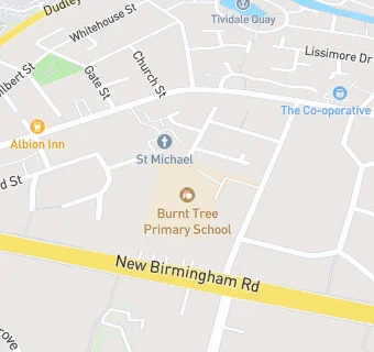 map for Burnt Tree Primary School