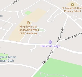 map for Chestnut Lodge Residential Home