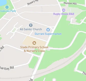 map for Slade Junior and Infant School