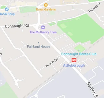 map for Attleborough Surgery