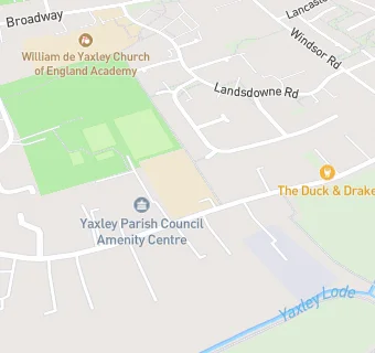 map for Yaxley Infant School