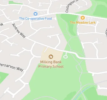 map for Milking Bank Primary School