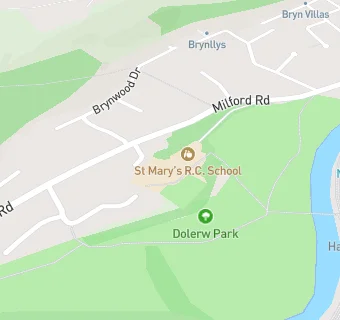 map for St Mary's R.C. (A) School