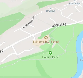 map for St Marys RC Primary School