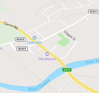 map for Caersws Football Club