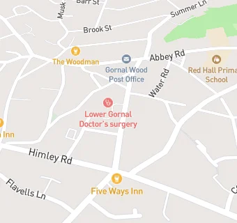 map for Lower Gornal Medical Practice