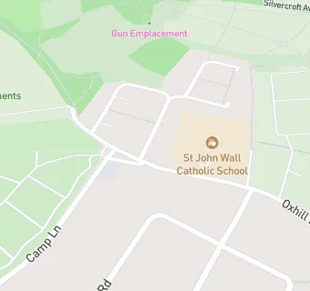 map for St John Wall Catholic School