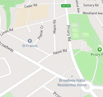 map for Links Medical Practice, Hazel Road Branch