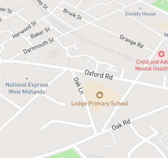 map for Lodge Primary School