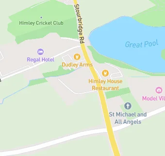 map for Himley Cricket Club