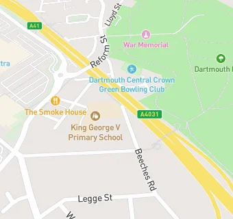 map for King George V Primary School