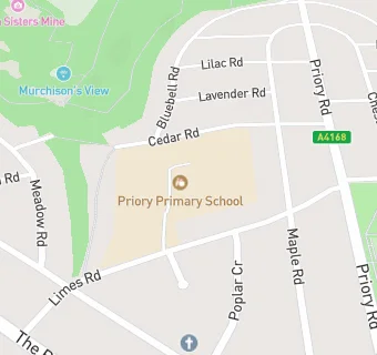 map for Priory Primary School