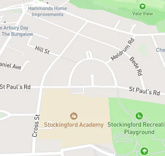 map for Stockingford Early Years Centre