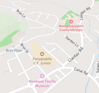 map for Penygloddfa School