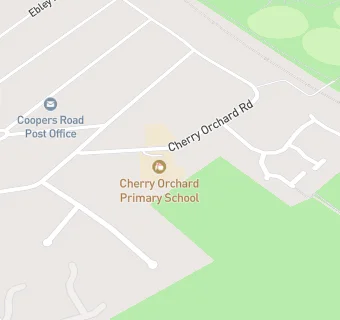 map for Cherry Orchard Primary School