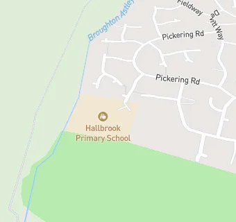 map for Hallbrook Primary School