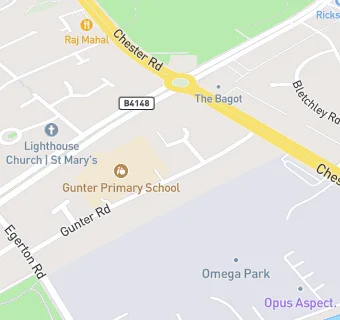 map for Gunter Primary School