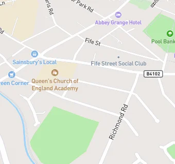 map for Caterlink @ Queens Church of England Academy