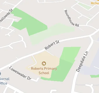 map for Roberts Primary School