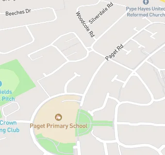 map for Paget Junior And Infant School