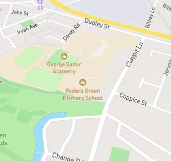 map for Ryders Green Junior School