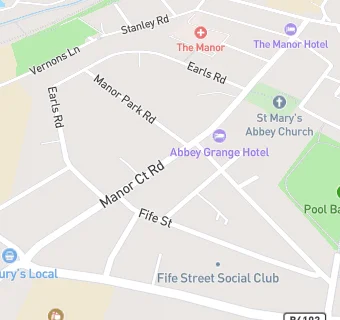 map for Abbey Grange Hotel